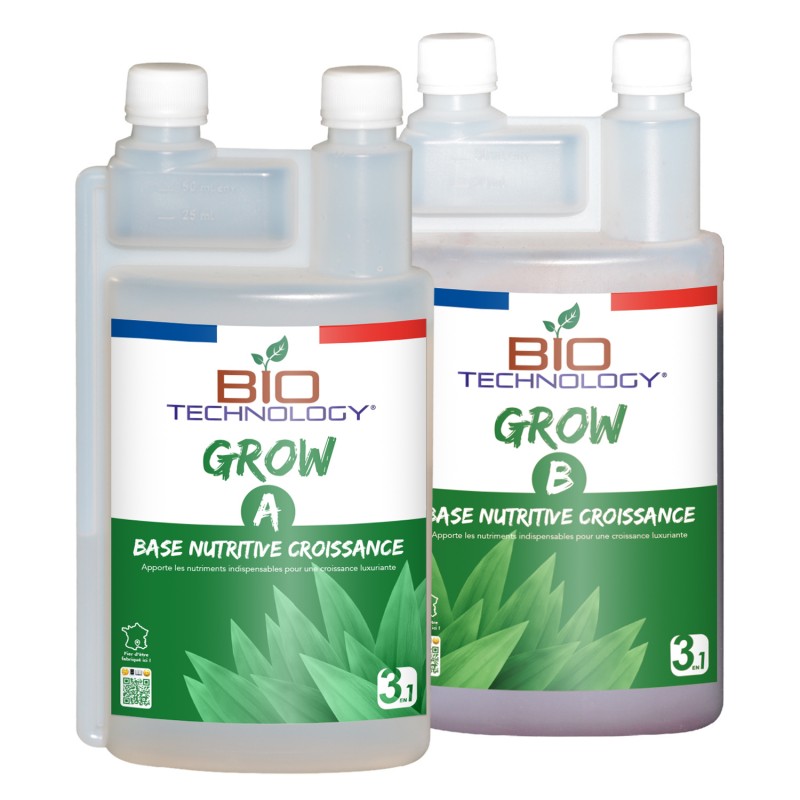 Liquid Grow A+B - Fertilizante y abono de crecimiento- Bio Technology-