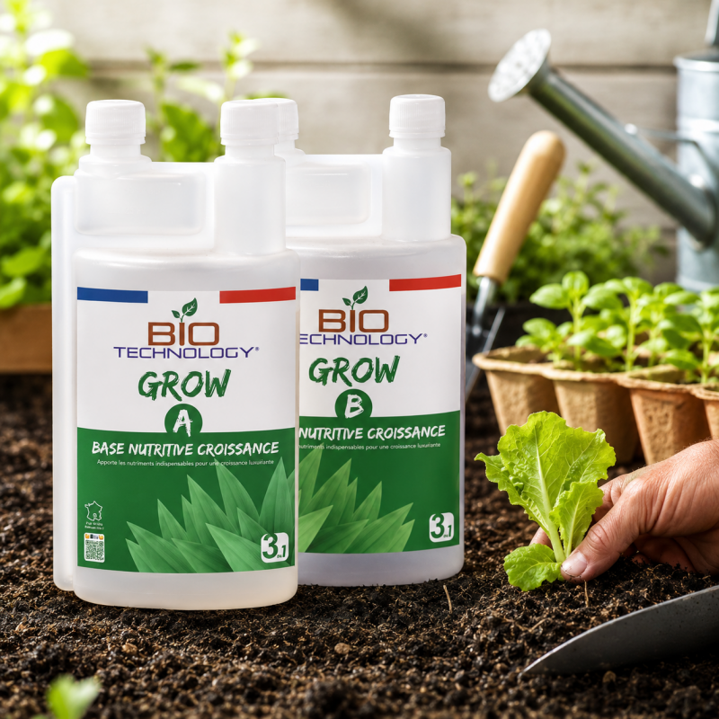 Liquid Grow A+B - Fertilizante y abono de crecimiento- Bio Technology-