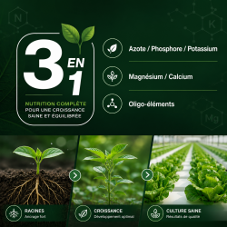 Liquid Grow A+B - Fertilizante y abono de crecimiento- Bio Technology-